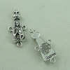 Connector. Fashion Zinc Alloy Jewelry Findings. Buddha 29x13.5mm. Sold by Bag
