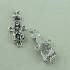 Connector. Fashion Zinc Alloy Jewelry Findings. Buddha 29x13.5mm. Sold by Bag