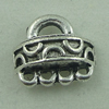 Connector. Fashion Zinc Alloy Jewelry Findings. 13x11mm. Sold by Bag

