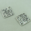 Connector. Fashion Zinc Alloy Jewelry Findings. Square 23x23mm. Sold by Bag
