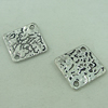 Connector. Fashion Zinc Alloy Jewelry Findings. Square 23x23mm. Sold by Bag