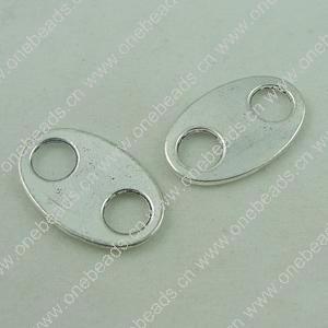 Connector. Fashion Zinc Alloy Jewelry Findings. oval 22x14mm. Sold by Bag