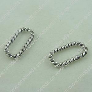 Connector. Fashion Zinc Alloy Jewelry Findings. Rectangle 18x10mm. Sold by Bag