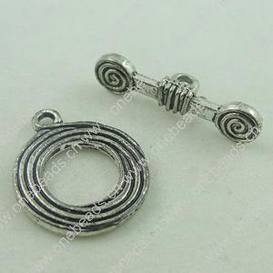 Clasps. Fashion Zinc Alloy jewelry findings. Loop:17.5x21mm. Bar:7x25mm. Sold by Bag