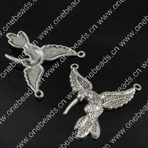 Connector. Fashion Zinc Alloy Jewelry Findings. Animal 37x41.5mm. Sold by Bag