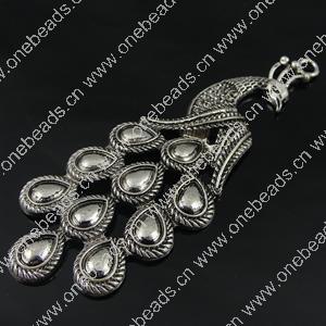 Pendant. Fashion Zinc Alloy Jewelry Findings. Animal 83x30mm. Sold by PC
