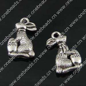 Pendant. Fashion Zinc Alloy Jewelry Findings. Animal 18x10.5mm. Sold by Bag