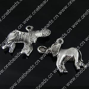 Pendant. Fashion Zinc Alloy Jewelry Findings. Animal 20x25mm. Sold by Bag