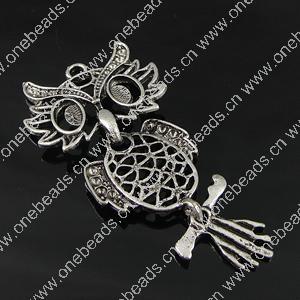 Pendant. Fashion Zinc Alloy Jewelry Findings. Animal 51x25mm. Sold by Bag