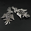 Pendant. Fashion Zinc Alloy Jewelry Findings. Animal 47x28mm. Sold by Bag