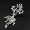 Hollow Bali Pendant. Fashion Zinc Alloy Jewelry Findings. Animal 46x20.5mm. Sold by Bag