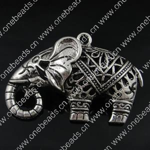 Hollow Bali Pendant. Fashion Zinc Alloy Jewelry Findings. Animal 52x37x16mm. Sold by PC