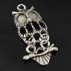 Pendant settings. Fashion Zinc Alloy Jewelry Findings. Animal 35x14mm. Sold by Bag