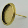 Copper Earrings Settings,Inner dia：8mm, Sold by Bag
