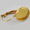 Copper Earrings Settings,Inner dia：6mm, Sold by Bag
