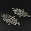 Pendant. Fashion Zinc Alloy Jewelry Findings. Hand 39.5x22mm. Sold by Bag
