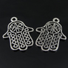 Pendant. Fashion Zinc Alloy Jewelry Findings. Hand 29x21mm. Sold by Bag
