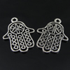 Pendant. Fashion Zinc Alloy Jewelry Findings. Hand 29x21mm. Sold by Bag