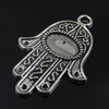 Pendant. Fashion Zinc Alloy Jewelry Findings. Hand 37x25mm. Sold by Bag