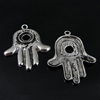 Pendant. Fashion Zinc Alloy Jewelry Findings. Hand 34.5x44mm. Sold by Bag
