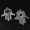 Pendant. Fashion Zinc Alloy Jewelry Findings. Hand 34.5x44mm. Sold by Bag