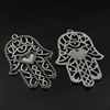 Pendant. Fashion Zinc Alloy Jewelry Findings. Hand 74.5x53mm. Sold by PC

