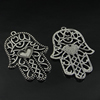 Pendant. Fashion Zinc Alloy Jewelry Findings. Hand 74.5x53mm. Sold by PC