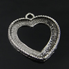 Pendant settings. Fashion Zinc Alloy Jewelry Findings. Heart 30x26.5mm, Inner dia：24x23mm Sold by Bag
