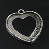 Pendant settings. Fashion Zinc Alloy Jewelry Findings. Heart 30x26.5mm, Inner dia：24x23mm Sold by Bag