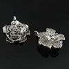 Pendant. Fashion Zinc Alloy Jewelry Findings. Flower 25.5x21mm. Sold by Bag