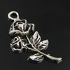 Pendant. Fashion Zinc Alloy Jewelry Findings. Flower 29.5x15mm. Sold by Bag
