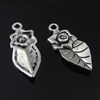 Pendant. Fashion Zinc Alloy Jewelry Findings. Flower 32x13mm. Sold by Bag