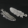 Pendant. Fashion Zinc Alloy Jewelry Findings. Leaf 31x11mm. Sold by Bag

