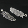 Pendant. Fashion Zinc Alloy Jewelry Findings. Leaf 31x11mm. Sold by Bag