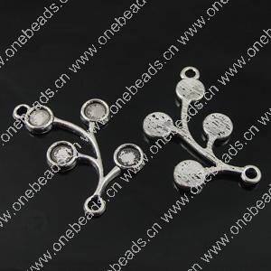 Connector settings, Zinc Alloy Jewelry Findings, 32x19mm, Sold by Bag