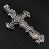 Pendant. Fashion Zinc Alloy Jewelry Findings. cross 63x34mm. Sold by Bag
