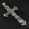 Pendant. Fashion Zinc Alloy Jewelry Findings. cross 63x34mm. Sold by Bag