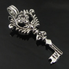 Pendant. Fashion Zinc Alloy Jewelry Findings. Key 49x19mm. Sold by Bag

