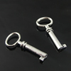 Pendant. Fashion Zinc Alloy Jewelry Findings. Key 27x11.5mm. Sold by Bag