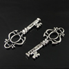 Pendant. Fashion Zinc Alloy Jewelry Findings. Key 43.5x17mm. Sold by Bag