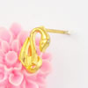 Copper earrings，Fashion Jewelry Findings, Head Size:9x5mm , Sold by bag
