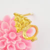 Copper earrings，Fashion Jewelry Findings, Head Size:7x2mm , Sold by bag

