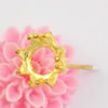 Copper earrings，Fashion Jewelry Findings, Head Size:9x5mm , Sold by bag
