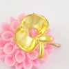 Copper earrings，Fashion Jewelry Findings, Head Size:10x11mm , Sold by bag
