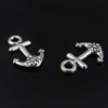 Pendant. Fashion Zinc Alloy Jewelry Findings. Anchor 20x13mm. Sold by Bag
