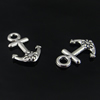 Pendant. Fashion Zinc Alloy Jewelry Findings. Anchor 20x13mm. Sold by Bag