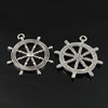 Pendant. Fashion Zinc Alloy Jewelry Findings. Wheel 29x26mm. Sold by Bag