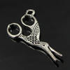 Pendant. Fashion Zinc Alloy Jewelry Findings. Scissors 26x15mm. Sold by Bag
