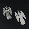 Pendant. Fashion Zinc Alloy Jewelry Findings. Angel 25x14mm. Sold by Bag
