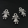 Pendant. Fashion Zinc Alloy Jewelry Findings. Girl 10x8mm. Sold by Bag
